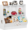 Lerliuo Kids Bookshelf and Toy Storage, 2 Tier Book Shelf for Kids Rooms