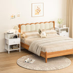 Lerliuo Nightstand Set 2 with Charger, 3 Tier Storage End Table