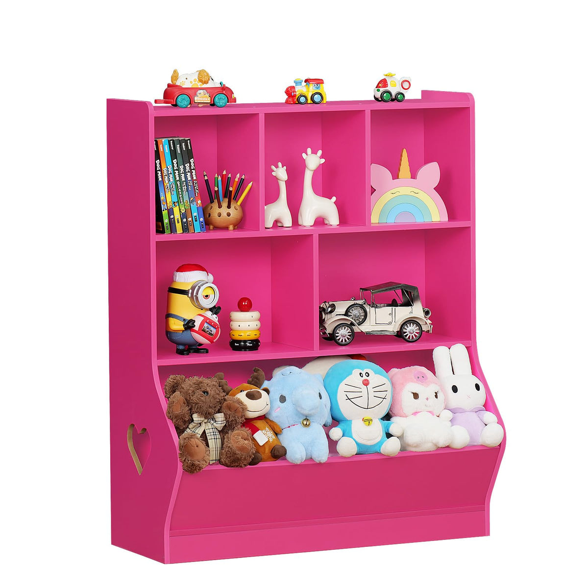 Lerliuo Kids Bookshelf and Toy Storage, 2 Tier Book Shelf for Kids Rooms