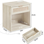 LEYAOYAO Rattan Dresser for Bedroom, 41" Tall Chest of Drawers