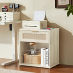 LEYAOYAO Rattan Dresser for Bedroom, 41" Tall Chest of Drawers