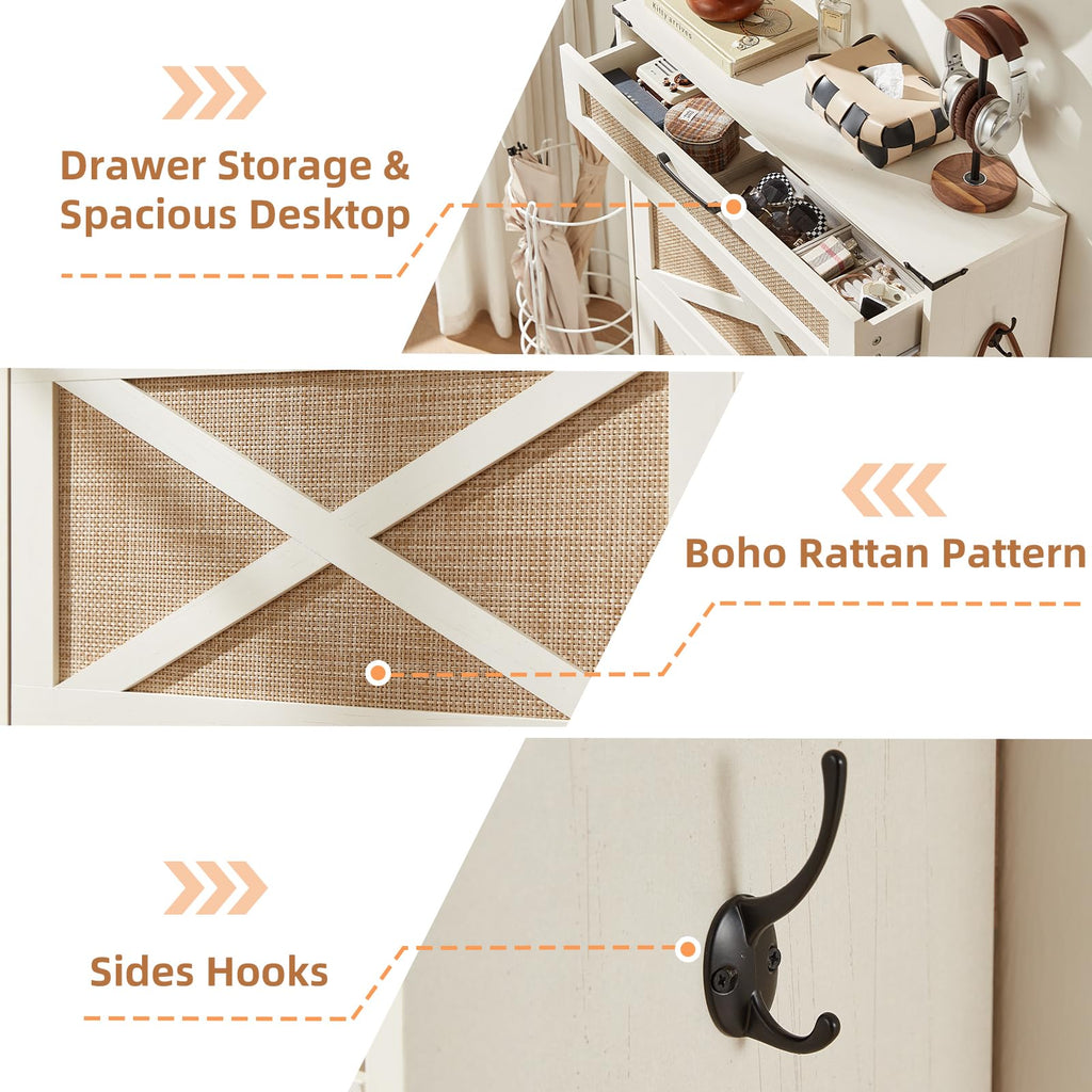 LEYAOYAO Shoe Cabinet Storage for Entryway with 2 Flip Drawers