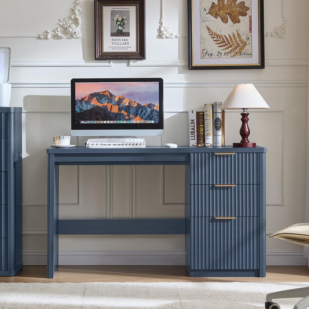 LEYAOYAO Office Desk 48" with 3 Drawers Storage File Cabinet
