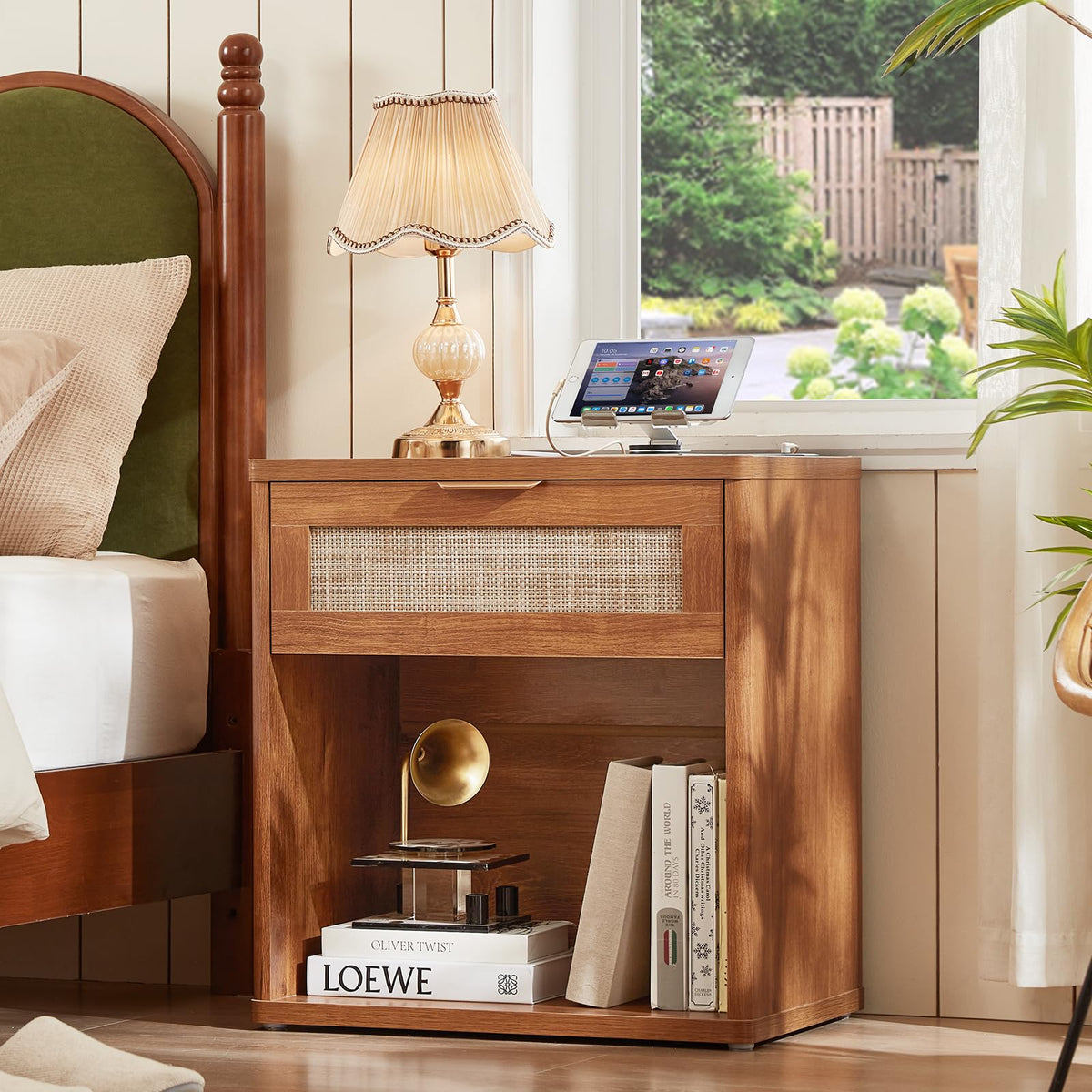 LEYAOYAO Rattan Dresser for Bedroom, 41" Tall Chest of Drawers
