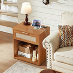 LEYAOYAO Rattan Dresser for Bedroom, 41" Tall Chest of Drawers