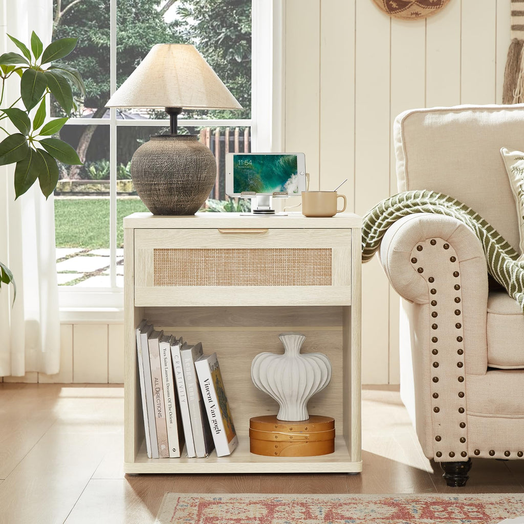 LEYAOYAO Rattan Dresser for Bedroom, 41" Tall Chest of Drawers