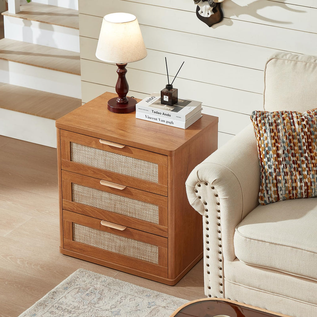 LEYAOYAO Rattan Dresser for Bedroom, 41" Tall Chest of Drawers