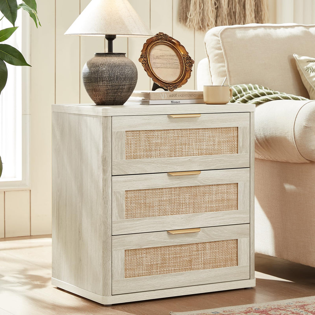 LEYAOYAO Rattan Dresser for Bedroom, 41" Tall Chest of Drawers