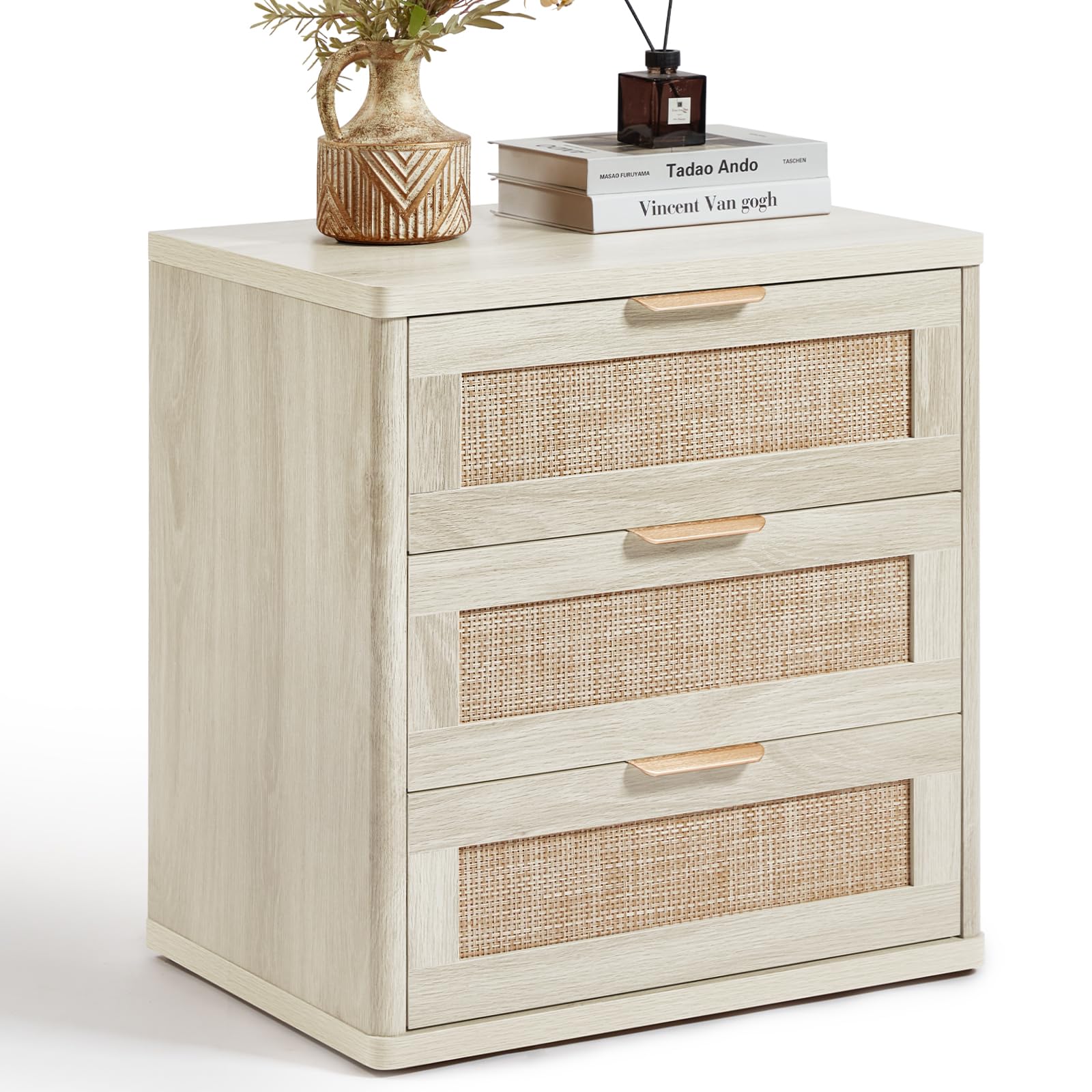 LEYAOYAO Rattan Dresser for Bedroom, 41" Tall Chest of Drawers