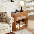 LEYAOYAO Rattan Dresser for Bedroom, 41" Tall Chest of Drawers