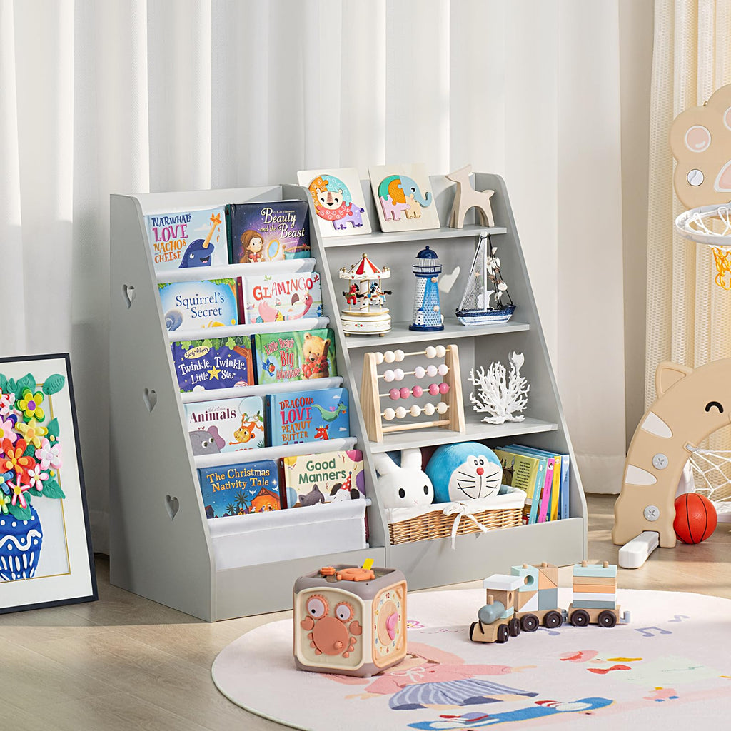 Lerliuo 4 Tier Kids Bookshelf, Book Shelf for Kids Rooms