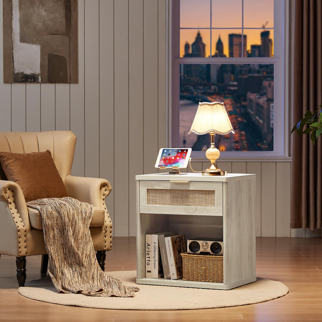 LEYAOYAO Rattan Dresser for Bedroom, 41" Tall Chest of Drawers