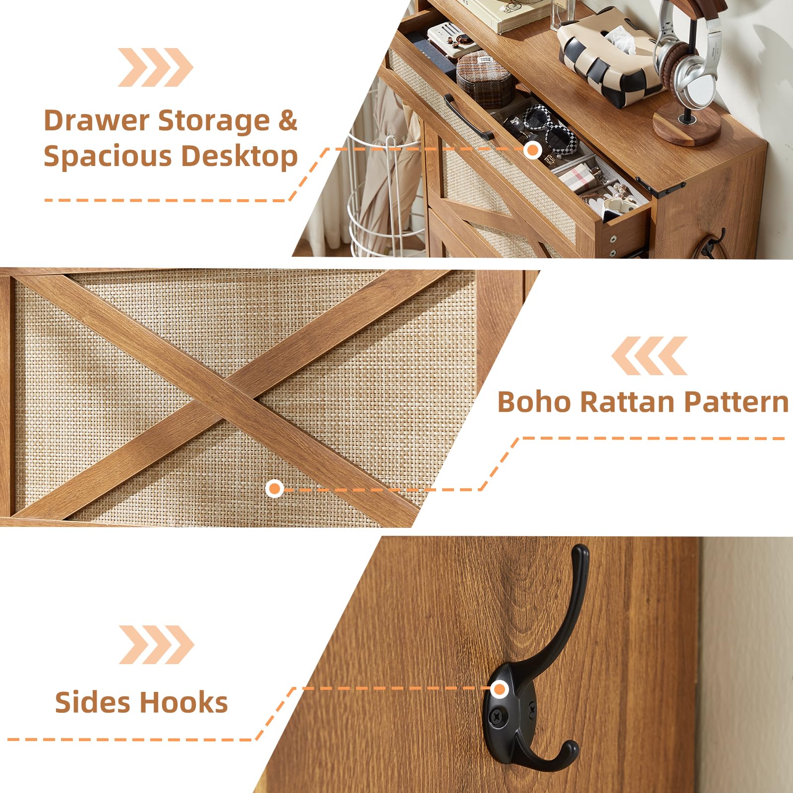 LEYAOYAO Shoe Cabinet Storage for Entryway with 2 Flip Drawers